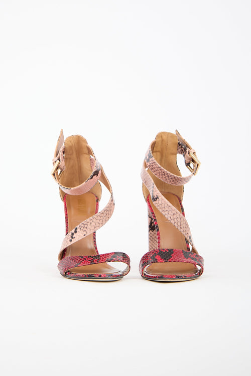 Paris Texas Embossed Leather Heel