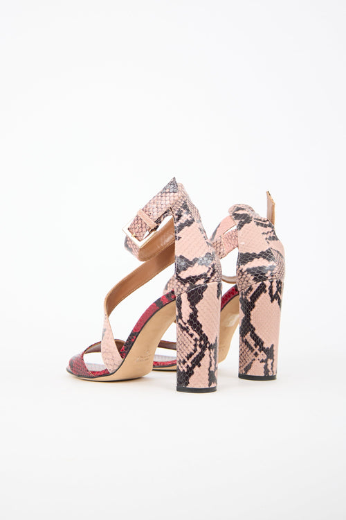 Paris Texas Embossed Leather Heel