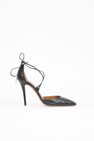 Aquazzura Embossed Leather Matilde Pump