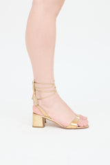Aquazzura Leather Wrap Sandal