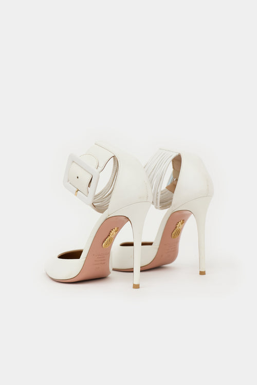 Aquazzura Leather Casablanca Heel