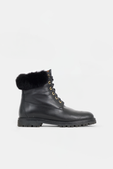 Aquazzura Leather & Fur Heilbrunner Boot