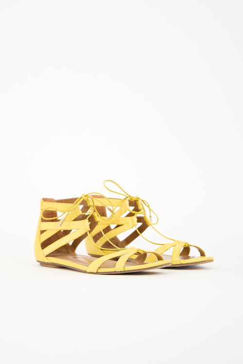 Aquazzura Leather Beverly Hills Sandal