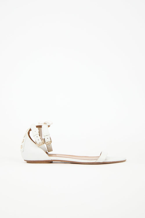 Aquazzura Leather Lace Up Sandal