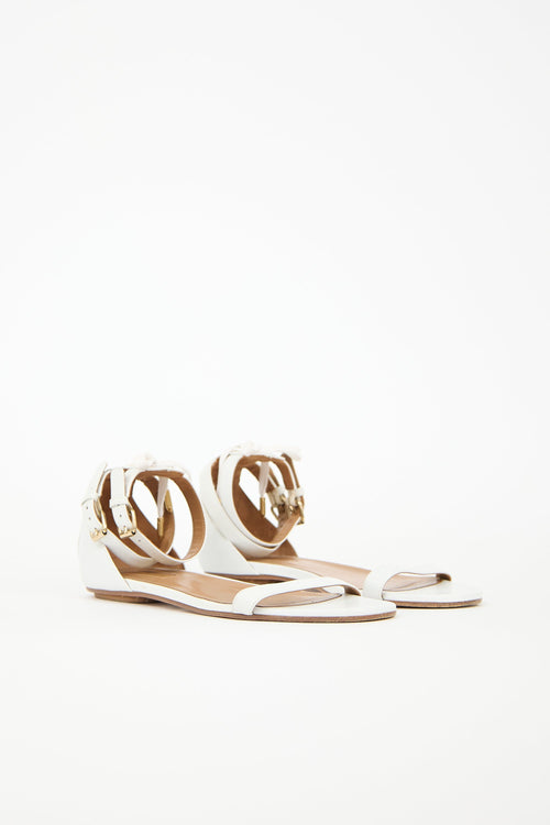 Aquazzura Leather Lace Up Sandal