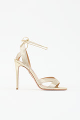 Aquazzura Metallic Leather Ari Sandal