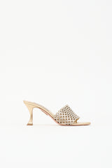 Aquazzura Metallic Leather Candy Mule
