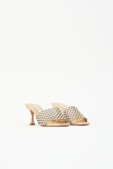 Aquazzura Metallic Leather Candy Mule