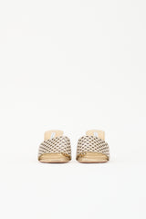 Aquazzura Metallic Leather Candy Mule