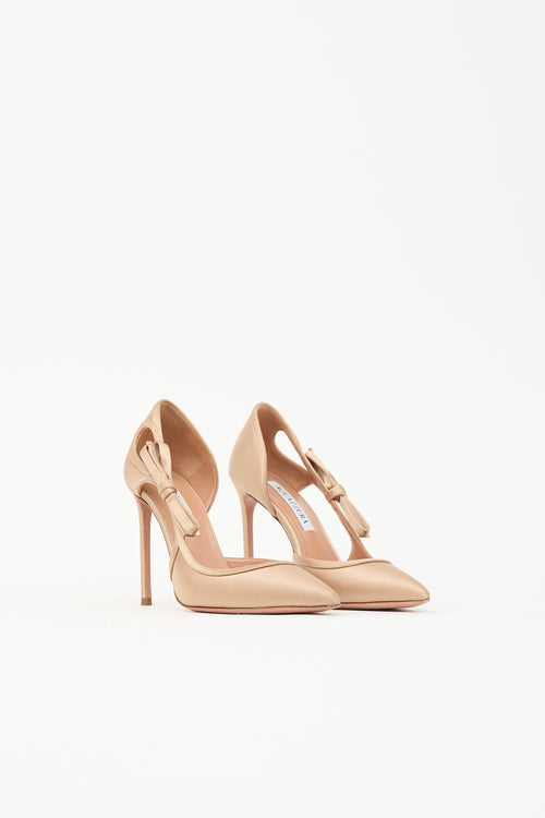 Aquazzura Satin Soave D'Orsay Heel