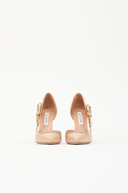Aquazzura Satin Soave D'Orsay Heel