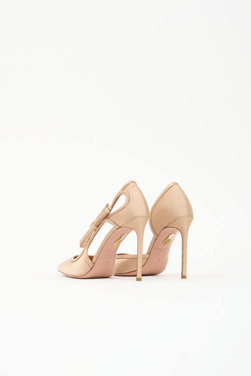 Aquazzura Satin Soave D'Orsay Heel