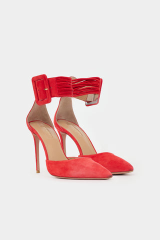 Aquazzura Suede Casablanca Heel