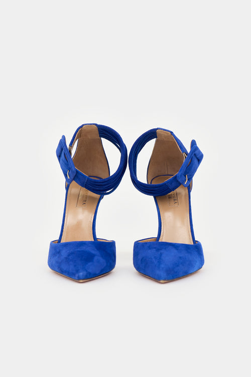 Aquazzura Suede Casablanca Heel