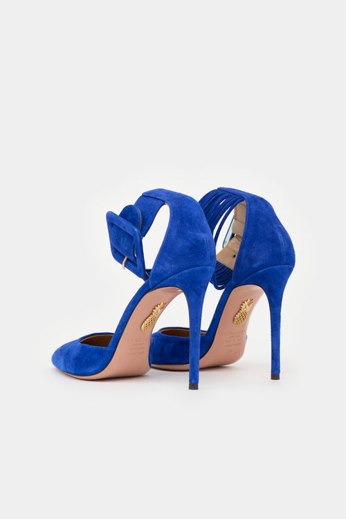 Aquazzura Suede Casablanca Heel