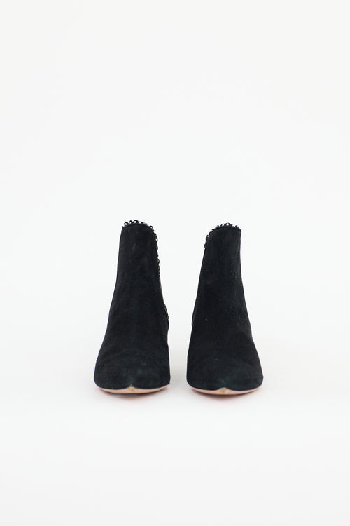 Aquazzura Suede Embellished Jicky Boot