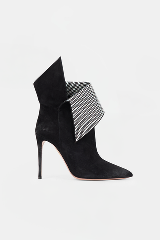Aquazzura Suede Embellished Night Fever Boot