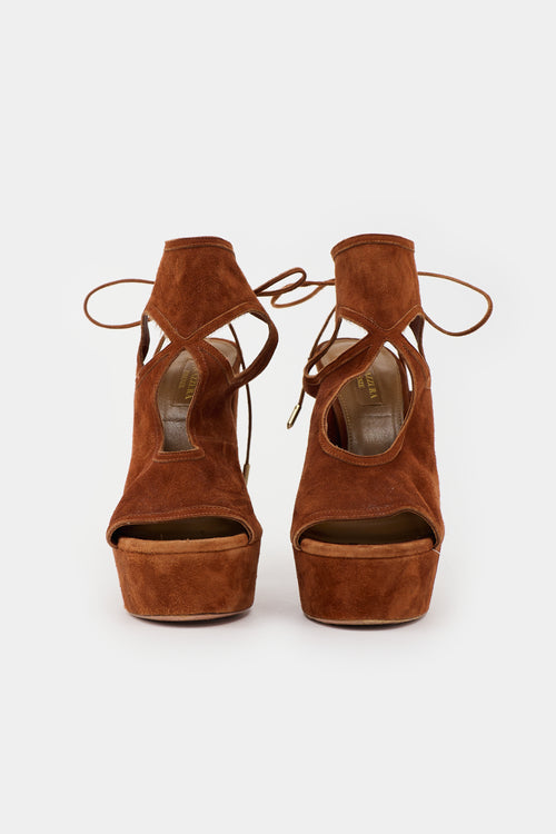 Aquazzura Suede Sexy Thing Sandal