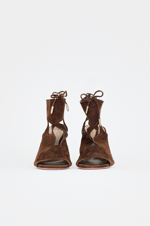 Aquazzura Suede Sexy Thing Sandal