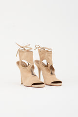 Aquazzura Suede Cut Out Heel