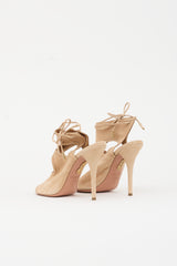 Aquazzura Suede Cut Out Heel