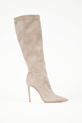 Aquazzura Suede Matignon Boot