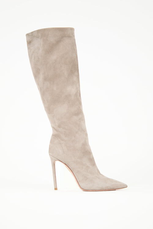 Aquazzura Suede Matignon Boot