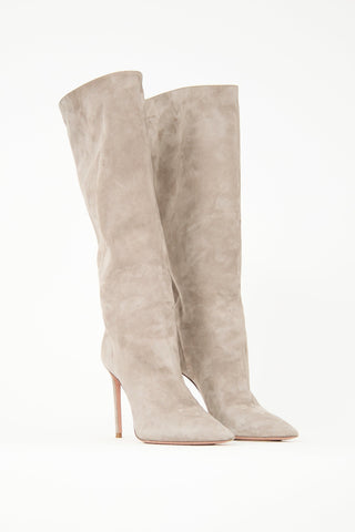 Aquazzura Suede Matignon Boot