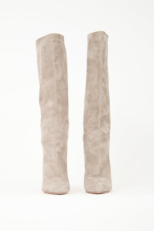 Aquazzura Suede Matignon Boot