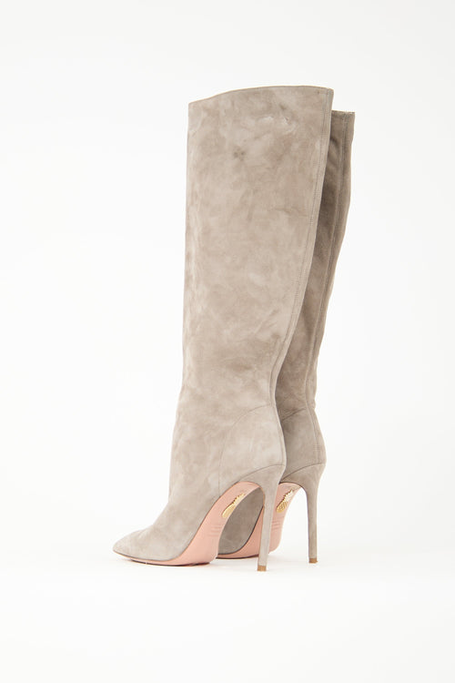 Aquazzura Suede Matignon Boot