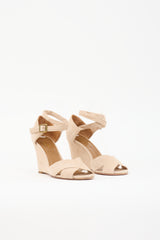 Aquazzura Suede Wedge Sandal