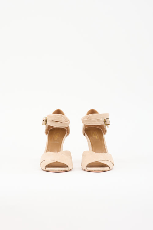 Aquazzura Suede Wedge Sandal