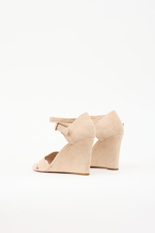 Aquazzura Suede Wedge Sandal