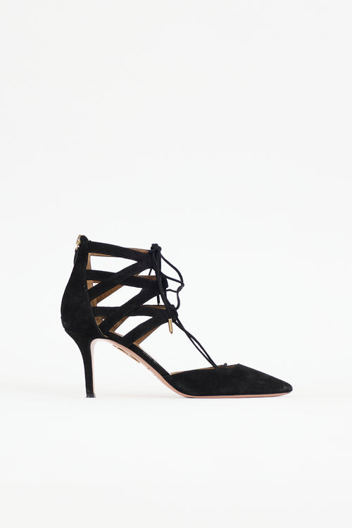 Aquazzura Suede Belgravia Heel