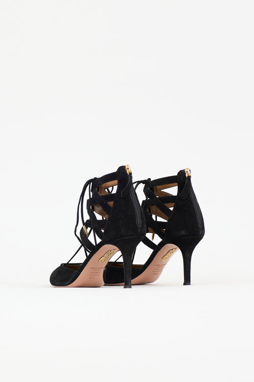 Aquazzura Suede Belgravia Heel