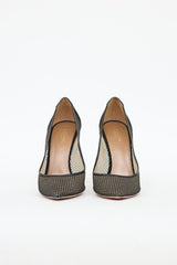 Aquazzura Mesh Pointed Toe Pump