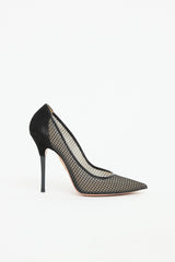 Aquazzura Mesh Pointed Toe Pump