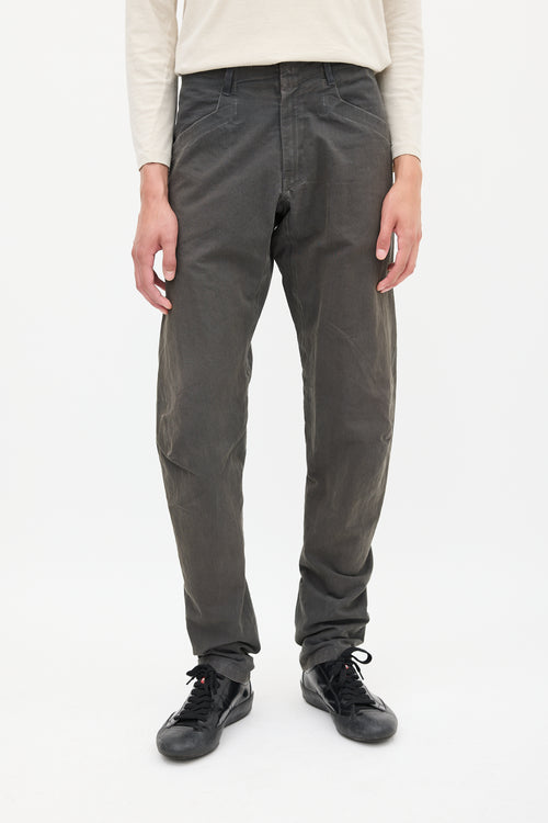 Arc'teryx Veilance Dark Grey Cotton & Nylon Tapered Pant