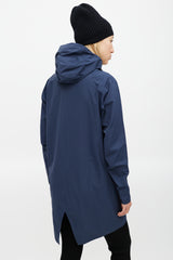 Arc'teryx Veilance Navy Nylon Hooded Coat