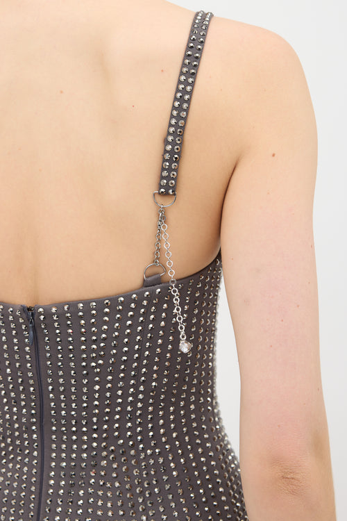 Area Embellished Maxi Dress