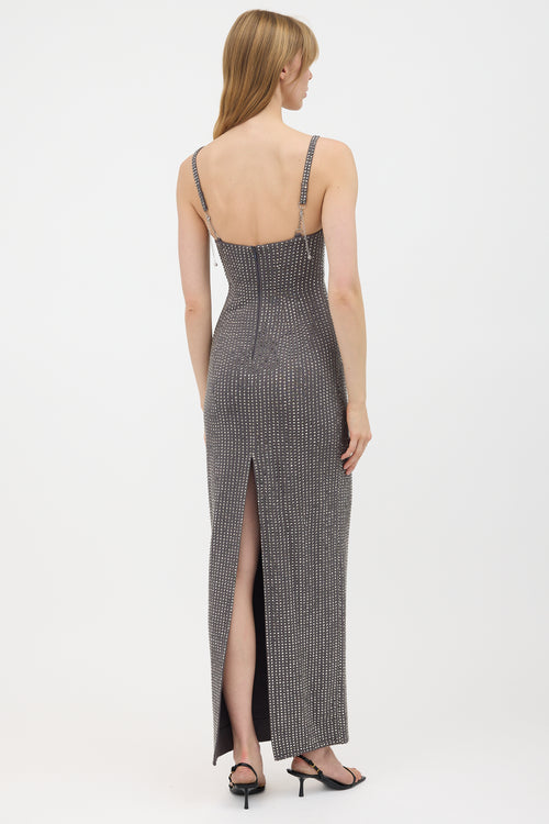 Area Embellished Maxi Dress