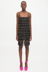Area Embellished Net Overlay Dress