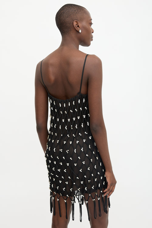 Area Embellished Net Overlay Dress