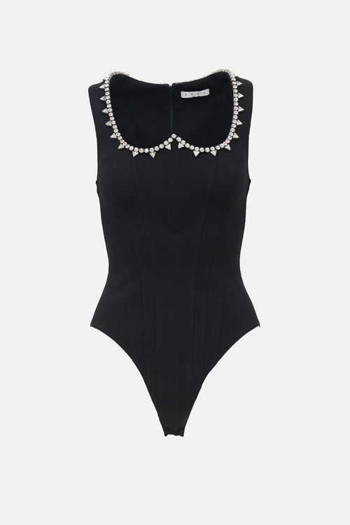 Area Jersey Embellished Bodysuit