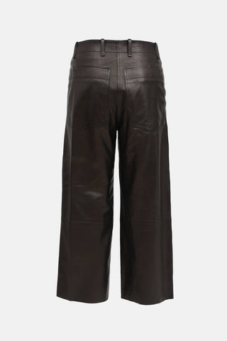 Arket Leather Crop Pant