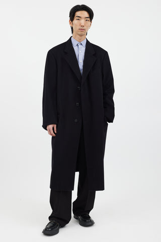 Armani Black Cashmere Long Coat