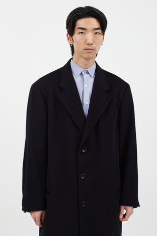 Armani Black Cashmere Long Coat