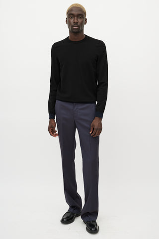 Armani Black & Navy Knit Sweater