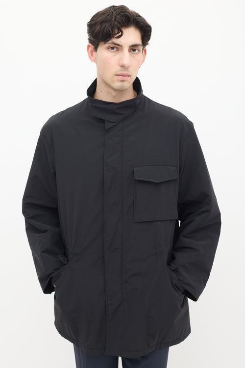 Armani Black Padded Zip Jacket