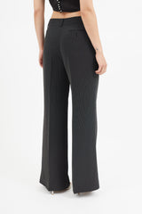 Armani Black & White Stripe Fringe Blazer Pant Suit